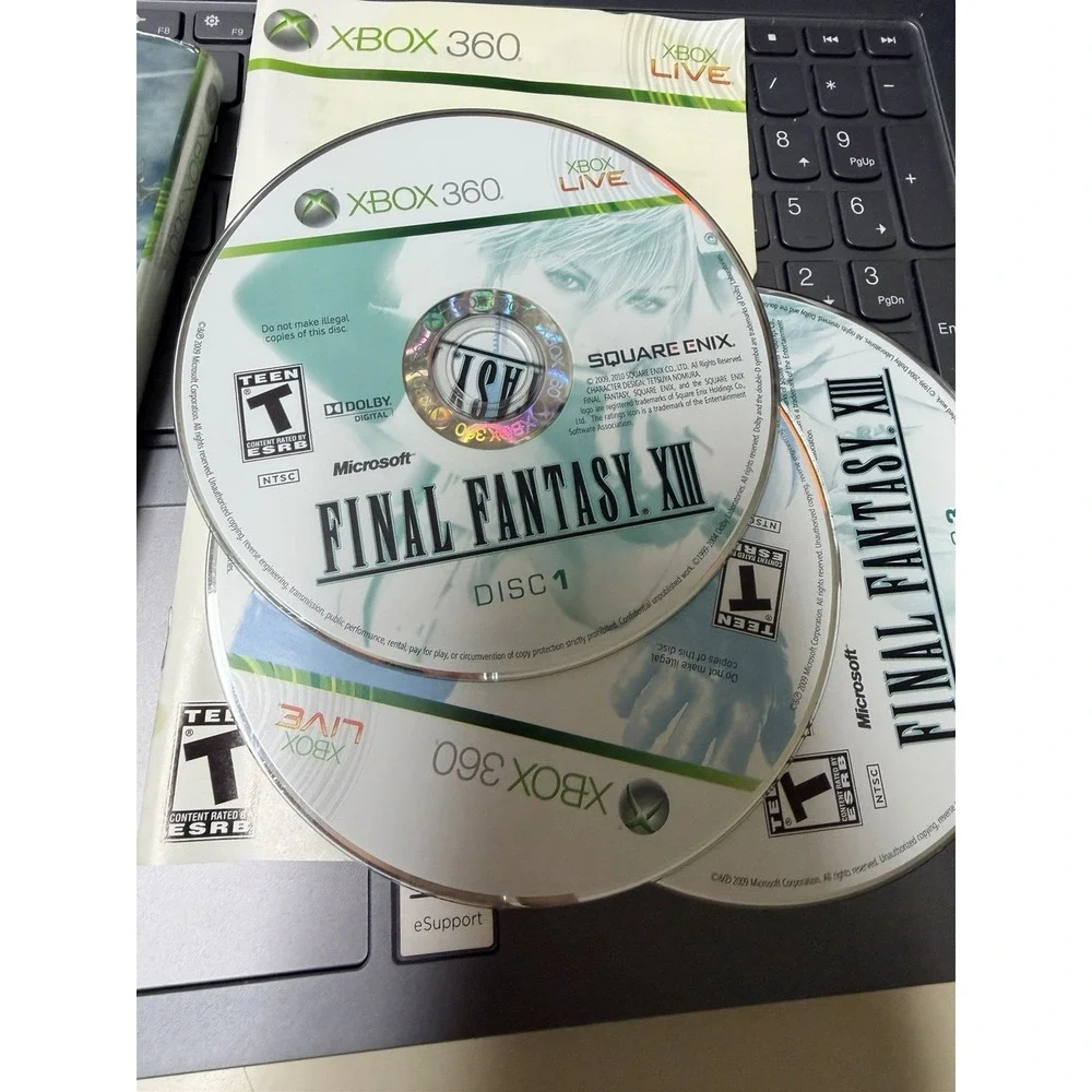 Final Fantasy XIII Xbox 360 Square Enix 3-Disc Set‎ with Manual JRPG